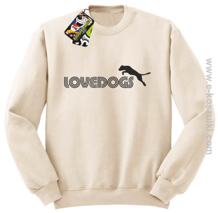 LoveDogs - bluza bez kaptura STANDARD beżowa