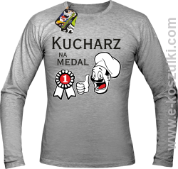 Kucharz na medal - longsleeve męski melanż 