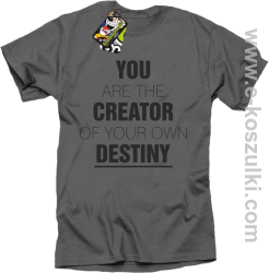 You are the CREATOR of your own DESTINY - koszulka męska szara