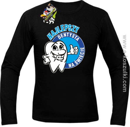 Najlepszy dentysta na świecie - longsleeve męski czarny