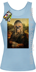 Mona Lisa Chewbacca CZUBAKA - top damski błękitny