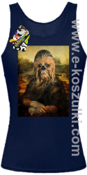 Mona Lisa Chewbacca CZUBAKA - top damski granatowy