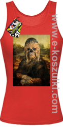 Mona Lisa Chewbacca CZUBAKA - top damski czerwony