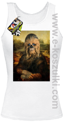 Mona Lisa Chewbacca CZUBAKA - top damski biały