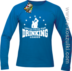 Official Polish Team Drinking League - longsleeve męski niebieski