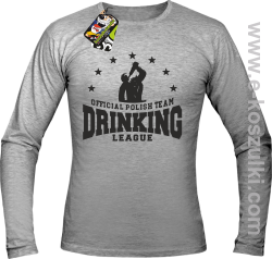 Official Polish Team Drinking League - longsleeve męski melanż 