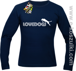 LoveDogs - longsleeve męski granatowy