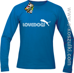 LoveDogs - longsleeve męski niebieski