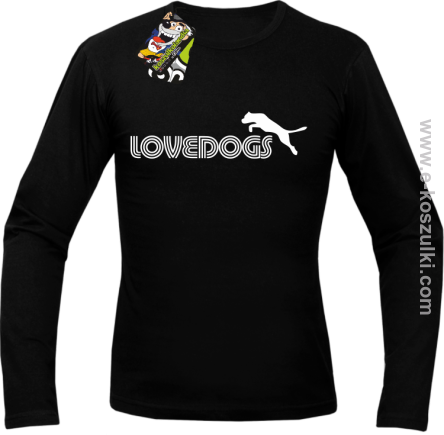 LoveDogs - longsleeve męski czarny