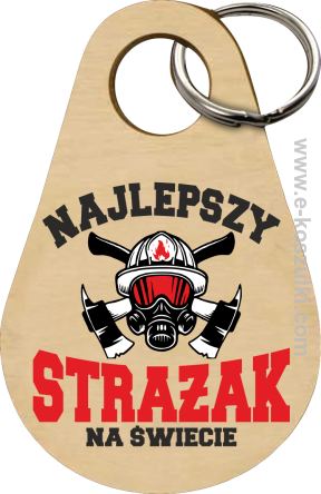 Najlepszy Strażak na świecie Fire Helmet - brelok 