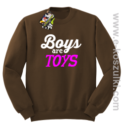 Boys are Toys - bluza bez kaptura STANDARD brązowa