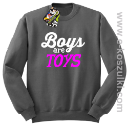 Boys are Toys - bluza bez kaptura STANDARD szara