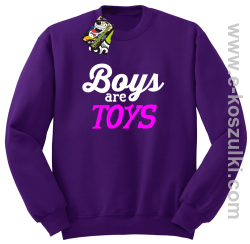 Boys are Toys - bluza bez kaptura STANDARD fioletowa