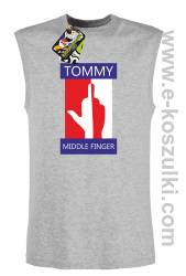 Tommy Middle Finger - bezrękawnik męski melanż 