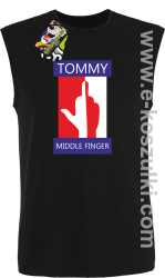 Tommy Middle Finger - bezrękawnik męski czarny