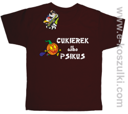 Cukierek albo psikus Hallowen - Koszulka dziecięca brąz