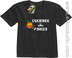 Cukierek albo psikus Hallowen - Koszulka dziecięca czarny