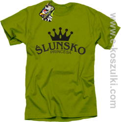 Ślunsko princesa - koszulka damska STANDARD kiwi