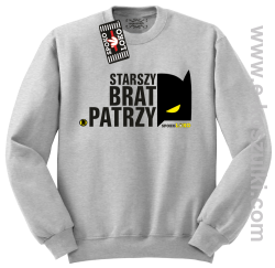 STARSZY BRAT PATRZY - bluza bez kaptura STANDARD melanż 