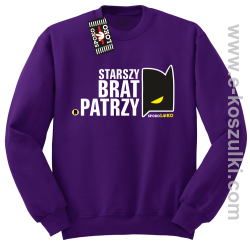 STARSZY BRAT PATRZY - bluza bez kaptura STANDARD fioletowa