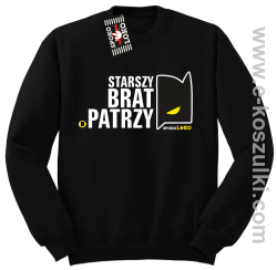 STARSZY BRAT PATRZY - bluza bez kaptura STANDARD czarna