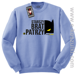 STARSZY BRAT PATRZY - bluza bez kaptura STANDARD błękitna