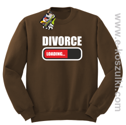 DIVORCE Loading - bluza STANDARD bez kaptura brązowa