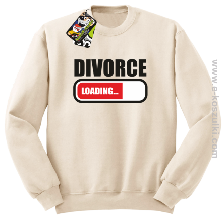 DIVORCE Loading - bluza STANDARD bez kaptura beżowa