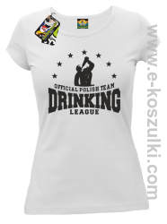 Official Polish Team Drinking League - koszulka damska biała