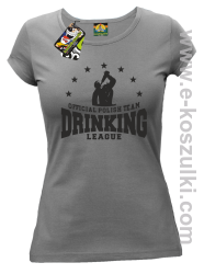 Official Polish Team Drinking League - koszulka damska szara