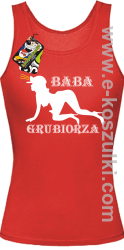 Baba Grubiorza - top damski czerwony