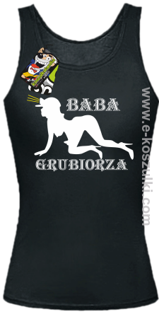 Baba Grubiorza - top damski czarny