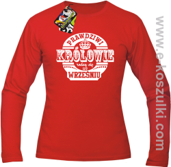 Prawdziwi królowie rodzą się we wrześniu - longsleeve męski czerwony