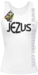 Jezus Christ Symbolic - top damski biały 