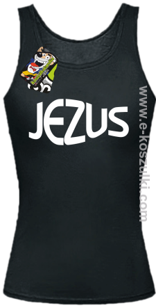 Jezus Christ Symbolic - top damski czarny 