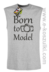 Born to model - bezrękawnik męski melanż 