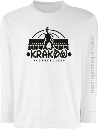 Kraków wonderland - longsleeve dziecięcy biały