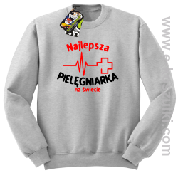 Najlepsza pielęgniarka na świecie - bluza bez kaptura STANDARD melanż 