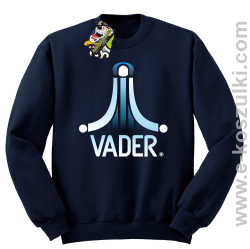 VADER STAR ATARI STYLE - bluza bez kaptura STANDARD granatowa