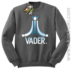 VADER STAR ATARI STYLE - bluza bez kaptura STANDARD szara