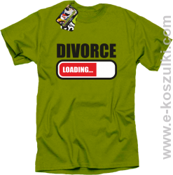 DIVORCE Loading - koszulka męska kiwi