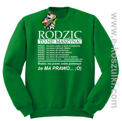 Rodzic to nie maszyna - Bluza STANDARD kkhely