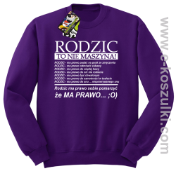 Rodzic to nie maszyna - Bluza STANDARD fiolet