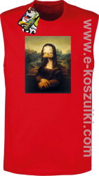 Mona Lisa Mother Ducker - bezrękawnik męski czerwony