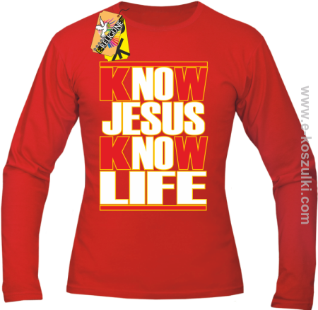 Know Jesus know life - Longsleeve męski