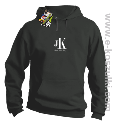 JK Just Kidding - bluza męska z kapturem grafitowa