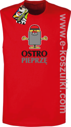 OSTRO pieprzę - bezrękawnik męski czerwony