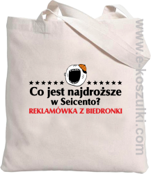 Co jest najdroższe w Seicento Reklamówka z Biedronki - torba z nadrukiem 