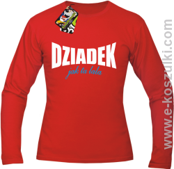 Dziadek jak ta LALA - Longsleeve męski czerwony 