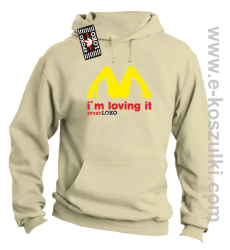 MCky I`m Loving It -  bluza z kapturem beżowa